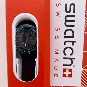 Swatch Watch - SUUB403 - DARK WATER - w/ BONUS CASE!